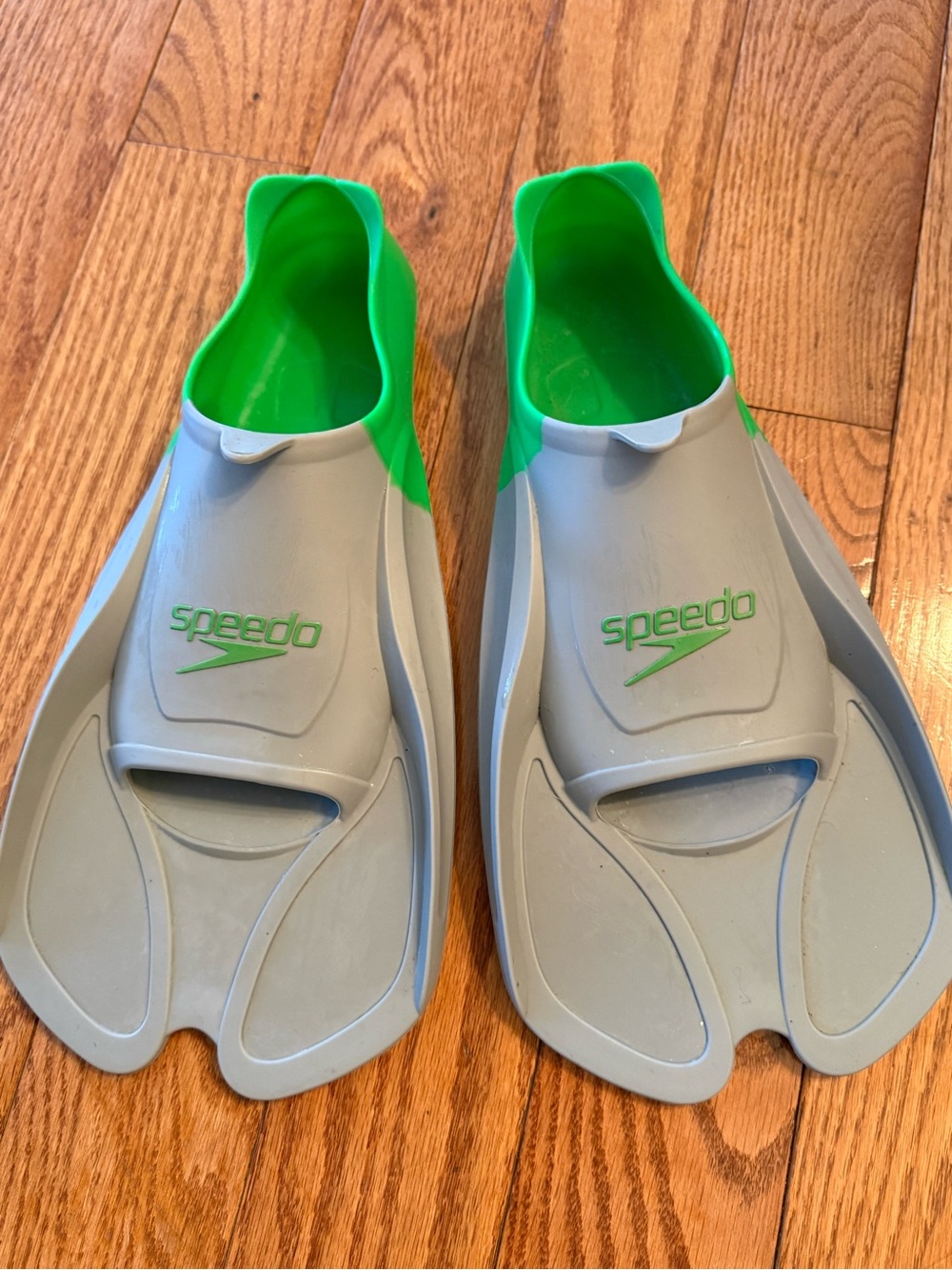 Speedo Biofuse Training Swim Fins US Size 5-6 Gray/green